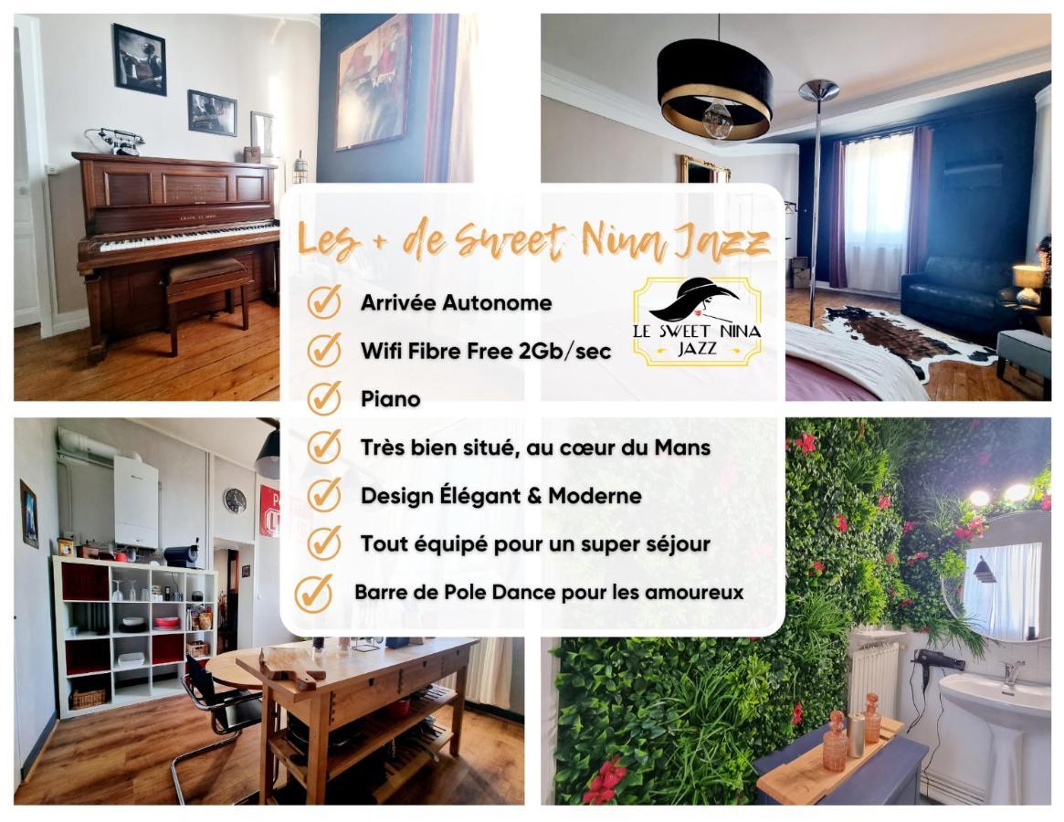 Sweet Nina Jazz Appartement Pour 5 Voyageurs, Situe A La Place De La Republique, Avec Parking Et Lit Queen Size Le Mans Esterno foto
